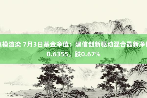 建模渲染 7月3日基金净值：建信创新驱动混合最新净值0.6355，跌0.67%